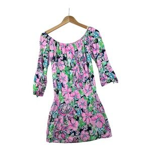 Lilly Pulitzer Floral Tropical‎ Print Lana Skort Romper Dress size XS Multicolor